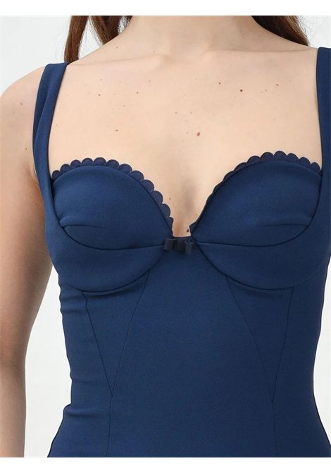 Abito Elisabetta Franchi donna AB85052E2 DC8 blu tubino ELISABETTA FRANCHI | Abiti | AB85052E2DC8